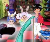 daichi receiving the madou king from the long-ears