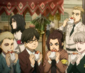 Reiner and the Eldians at the festival