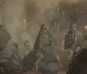 reiner and gabi escaping eren's attack