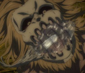 eren using the jaw titan to crush the warhammer