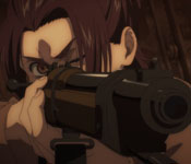 gabi with a rifle