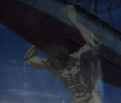eren picking up a marleyan ship
