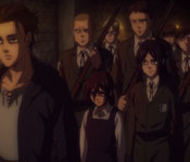 eren with the jaegerists