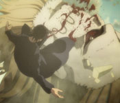 eren attacked by the jaw titan