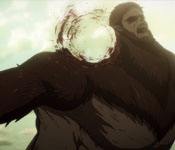 beast titan hit with cannon fire