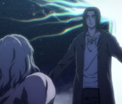 eren and zeke at the coordinate with ymir