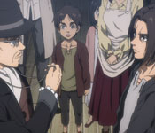seeing eren's family in a flashback