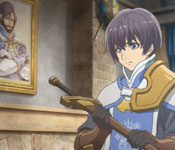 Alfred Albert with his father's sword