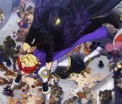 tokoyami flying over shemage's mushrooms