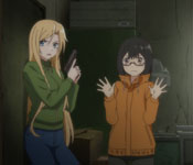 hiding from a monster in the otherside world