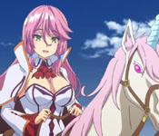 Princess Flare on her unicorn