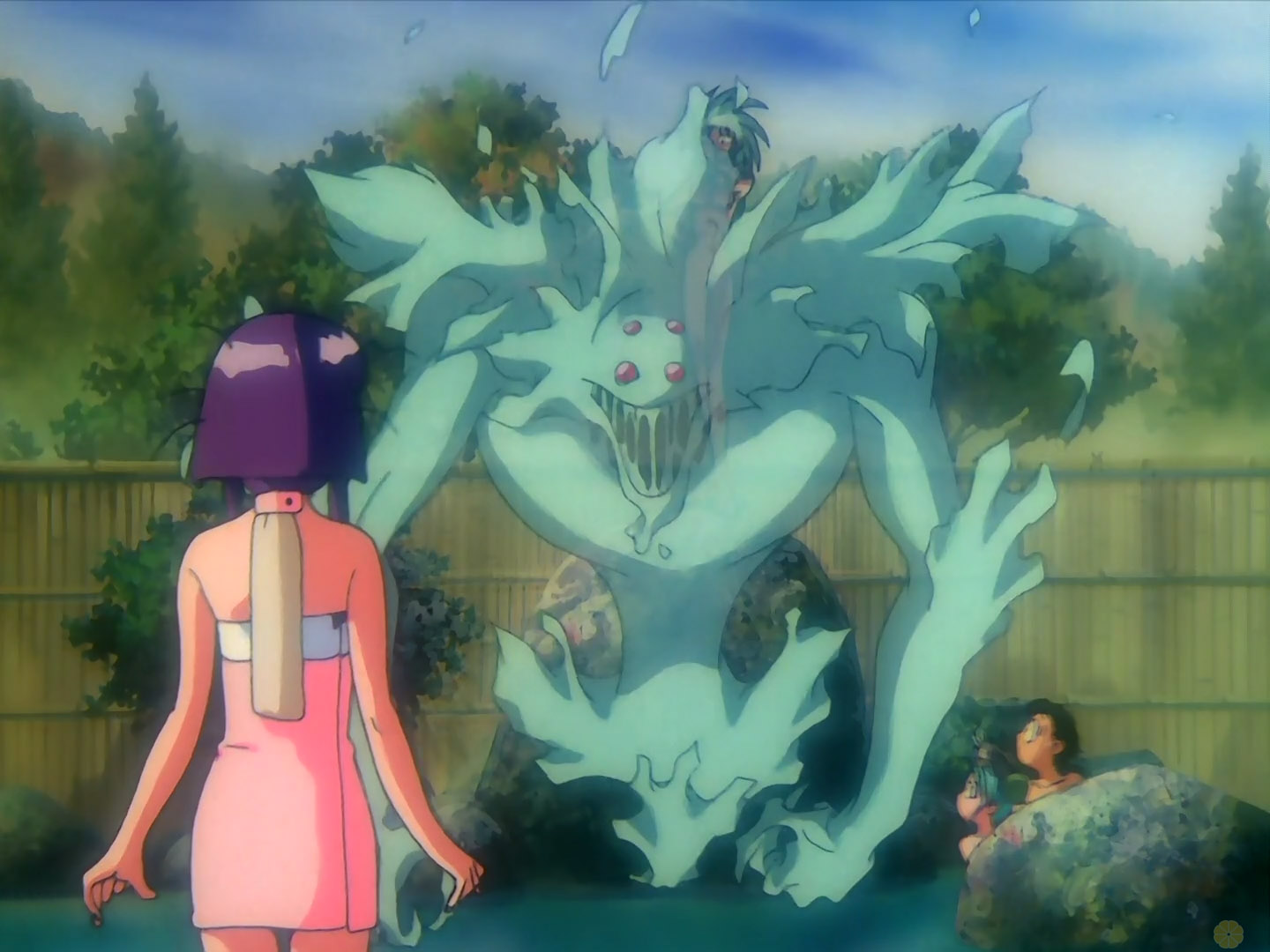 Tenchi and the others take a little vacation to a nearby hot spring. 
